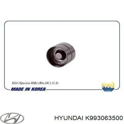 Do koszyka K993063500 Hyundai/Kia Zaślepka głowicy cylindrów/bloku cylindrów
