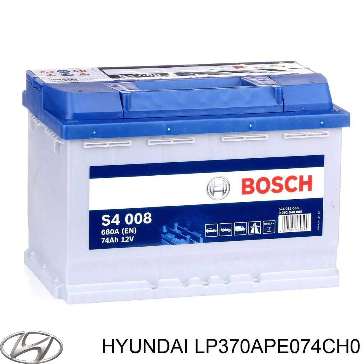 Do koszyka LP370APE074CH0 Hyundai/Kia Bateria (akumulator)