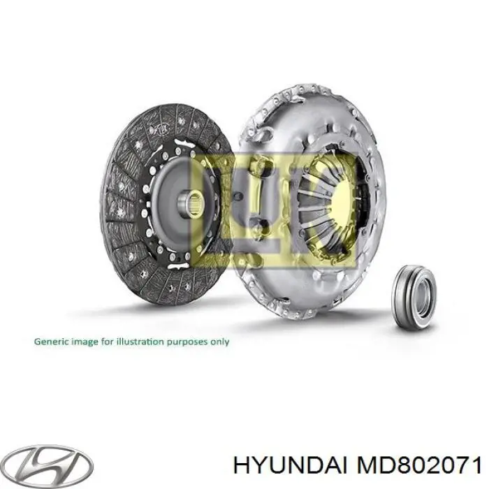 Do koszyka MD802071 Hyundai/Kia Docisk sprzęgła