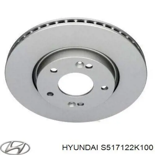 Tarcza hamulcowa przednia Hyundai/Kia S517122K100 cena, od 49,00 USD