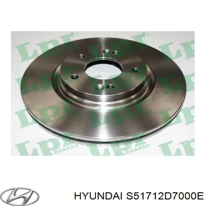 Tarcza hamulcowa przednia Hyundai/Kia S51712D7000E cena, od 162,67 USD