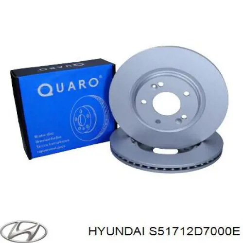 Tarcza hamulcowa przednia S51712D7000E Hyundai/Kia