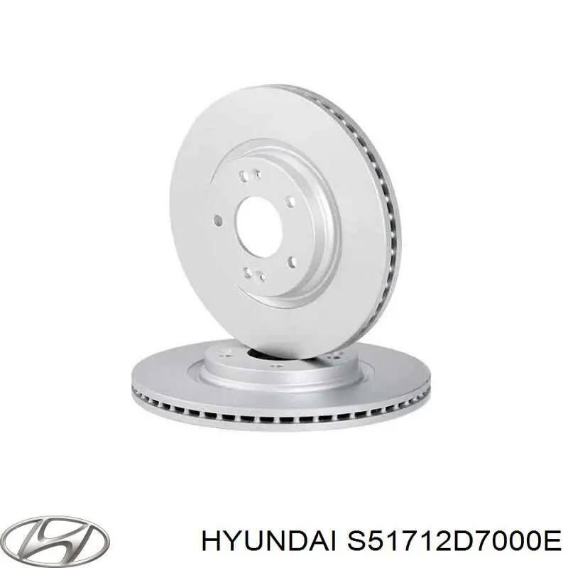 Do koszyka S51712D7000E Hyundai/Kia Tarcza hamulcowa przednia