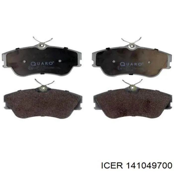 Klocki hamulcowe przednie tarczowe Icer 141049700 cena, od 26,79 USD