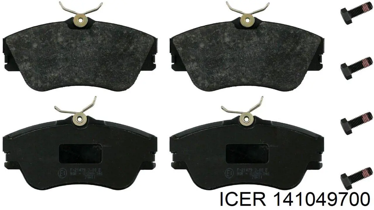 141049700 Icer Klocki hamulcowe przednie tarczowe