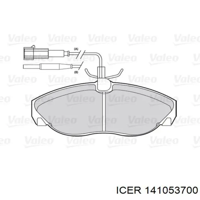 Klocki hamulcowe przednie tarczowe Icer 141053700 cena, od 29,13 USD