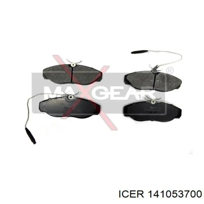 Klocki hamulcowe przednie tarczowe Icer 141053700