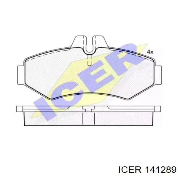 Okładziny (klocki) do hamulców tarczowych tylne Icer 141289 cena, od 20,63 USD