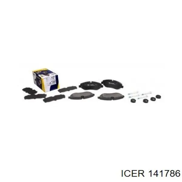 Klocki hamulcowe przednie tarczowe Icer 141786 cena, od 28,57 USD