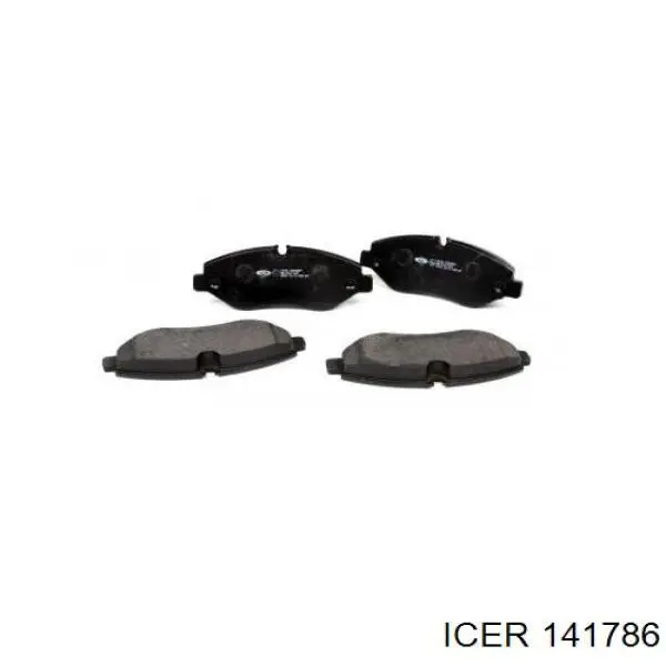 141786 Icer Klocki hamulcowe przednie tarczowe