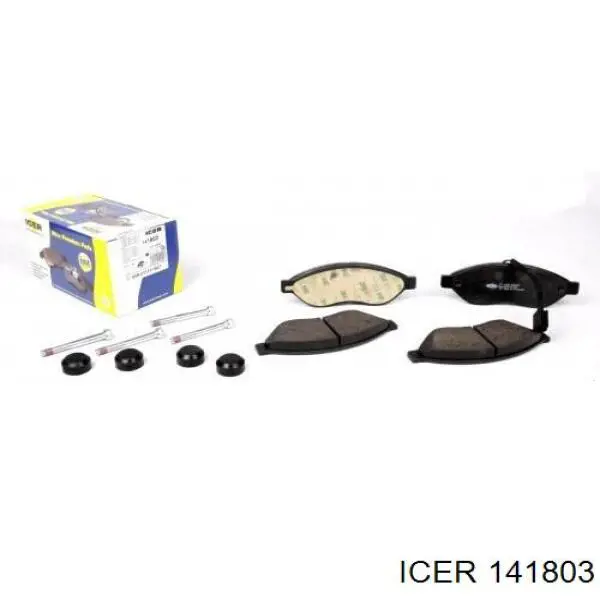 Klocki hamulcowe przednie tarczowe Icer 141803