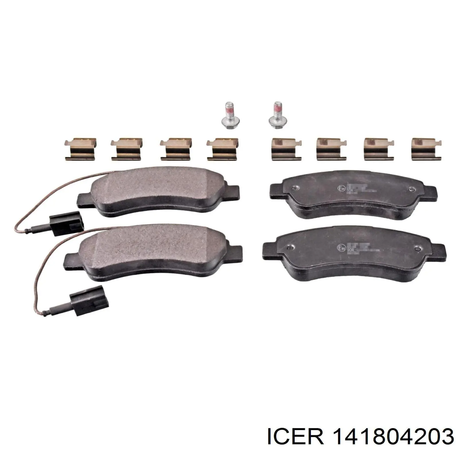 Okładziny (klocki) do hamulców tarczowych tylne Icer 141804203 cena, od 30,39 USD