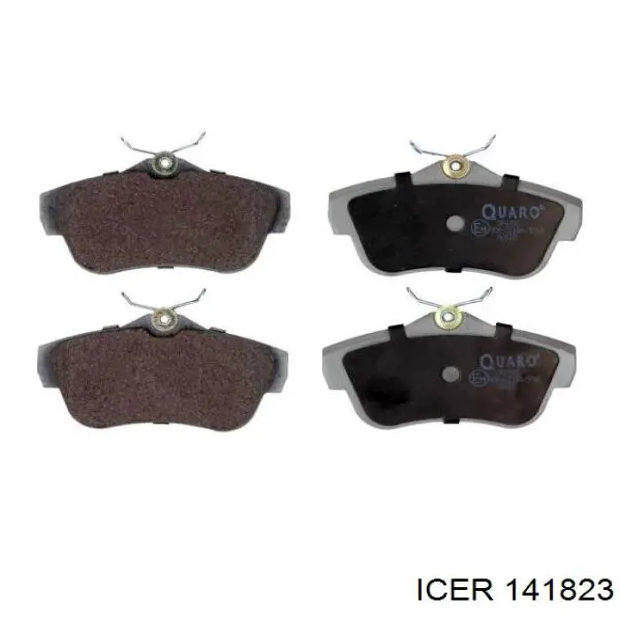 Okładziny (klocki) do hamulców tarczowych tylne Icer 141823 cena, od 25,06 USD