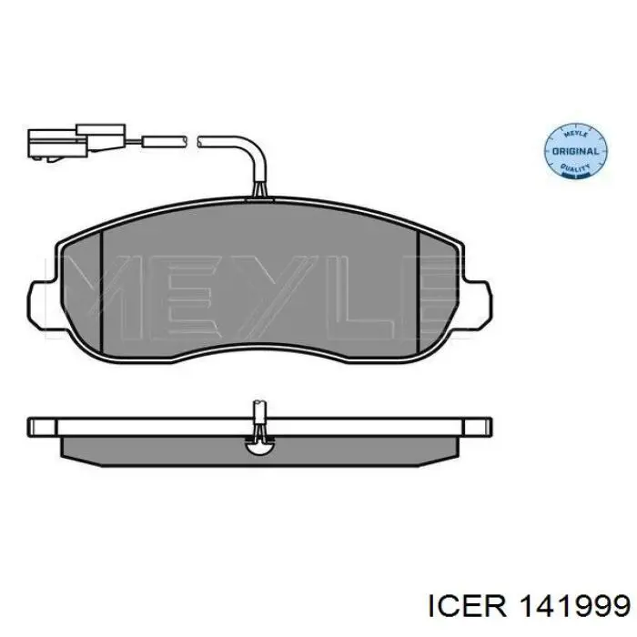 Klocki hamulcowe przednie tarczowe Icer 141999 cena, od 28,42 USD