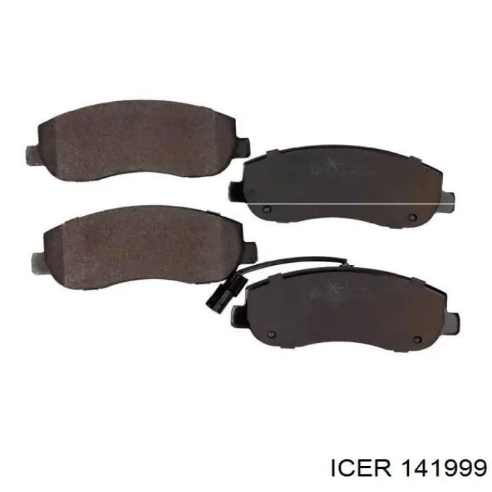 Do koszyka 141999 Icer Klocki hamulcowe przednie tarczowe