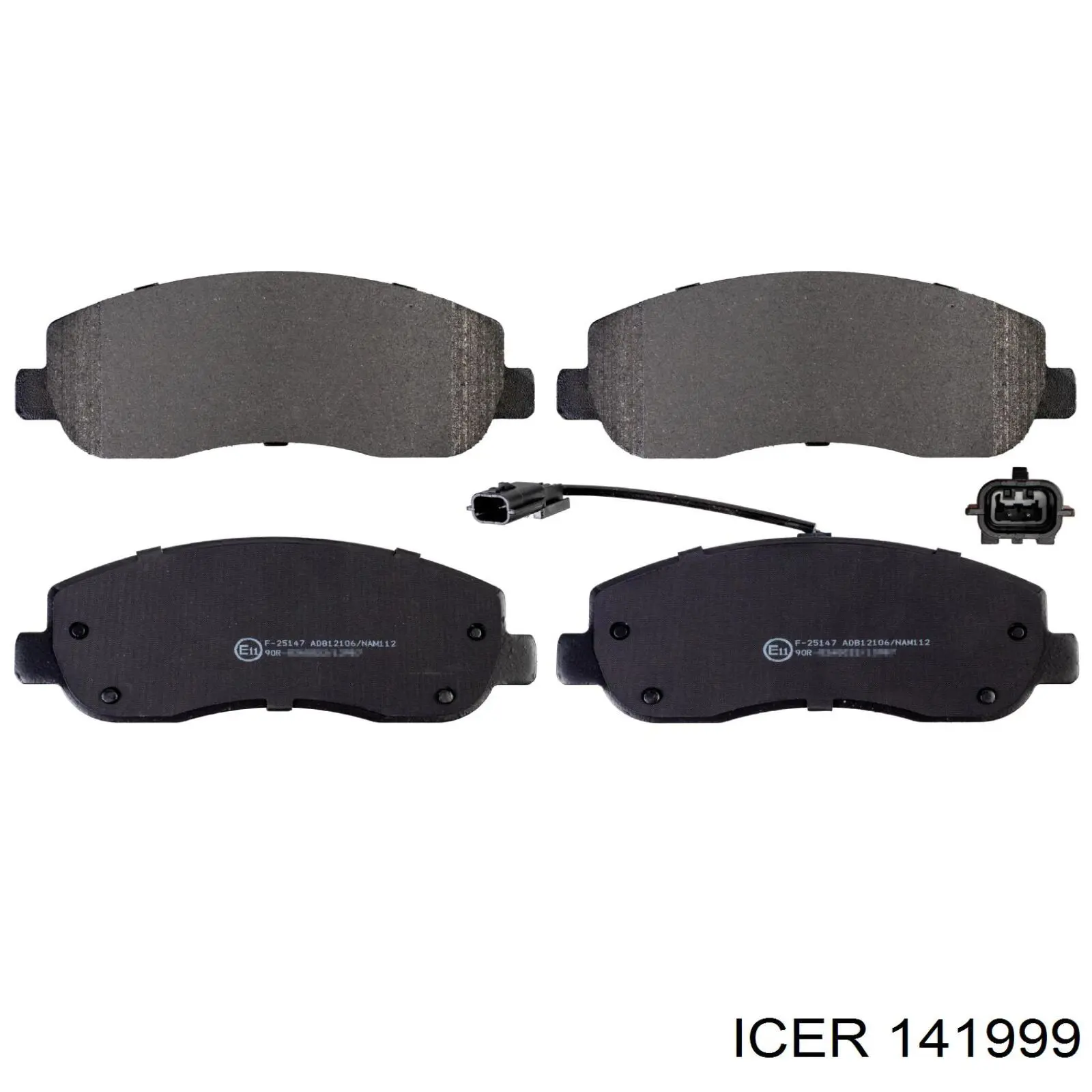 Klocki hamulcowe przednie tarczowe Icer 141999 cena, od 28,42 USD