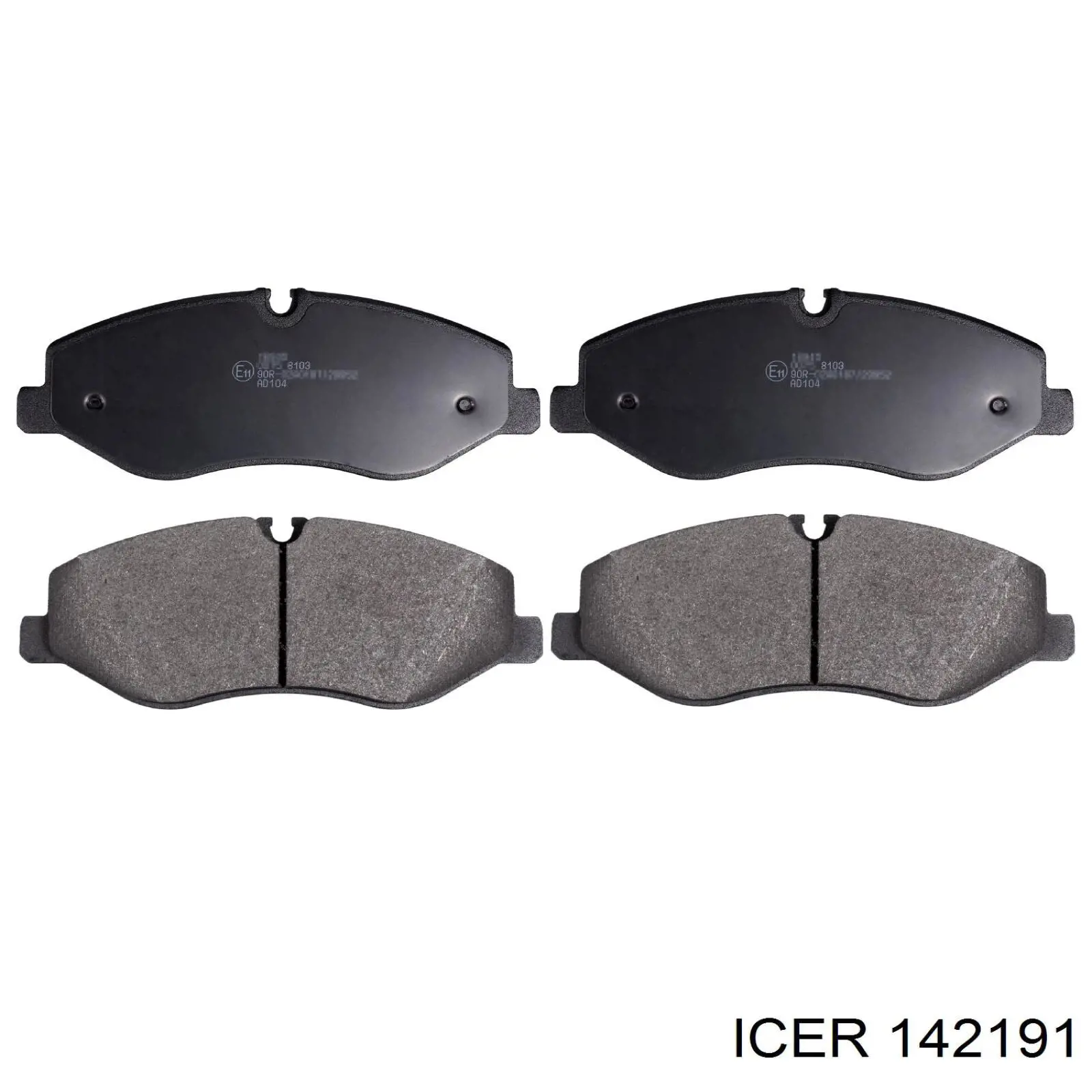 Klocki hamulcowe przednie tarczowe Icer 142191 cena, od 43,60 USD