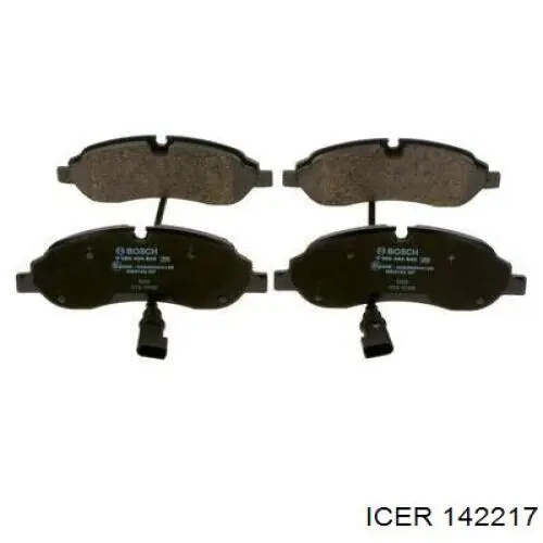 Klocki hamulcowe przednie tarczowe Icer 142217 cena, od 41,24 USD