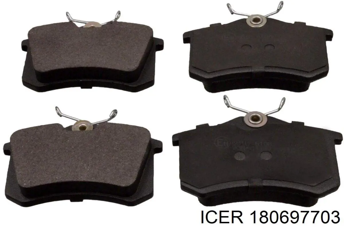 Okładziny (klocki) do hamulców tarczowych tylne Icer 180697703 cena, od 25,03 USD