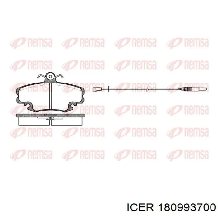 Klocki hamulcowe przednie tarczowe Icer 180993700 cena, od 33,45 USD