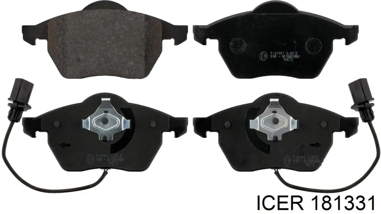 Klocki hamulcowe przednie tarczowe Icer 181331 cena, od 28,52 USD