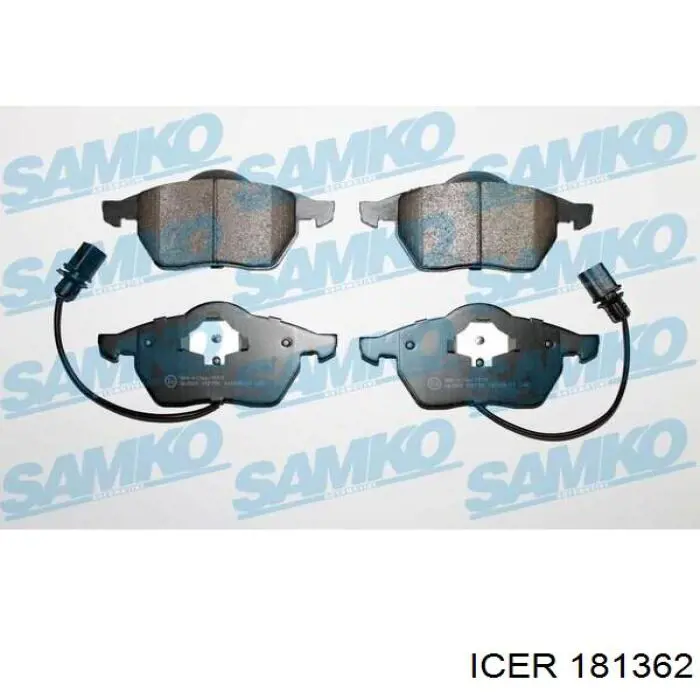 Klocki hamulcowe przednie tarczowe Icer 181362 cena, od 32,19 USD