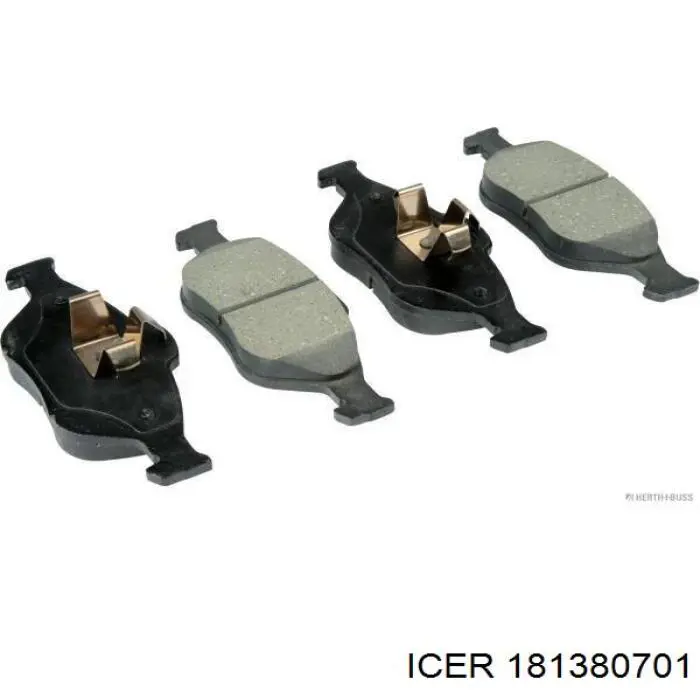 Klocki hamulcowe przednie tarczowe 181380701 Icer