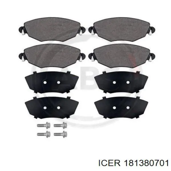 Klocki hamulcowe przednie tarczowe Icer 181380701