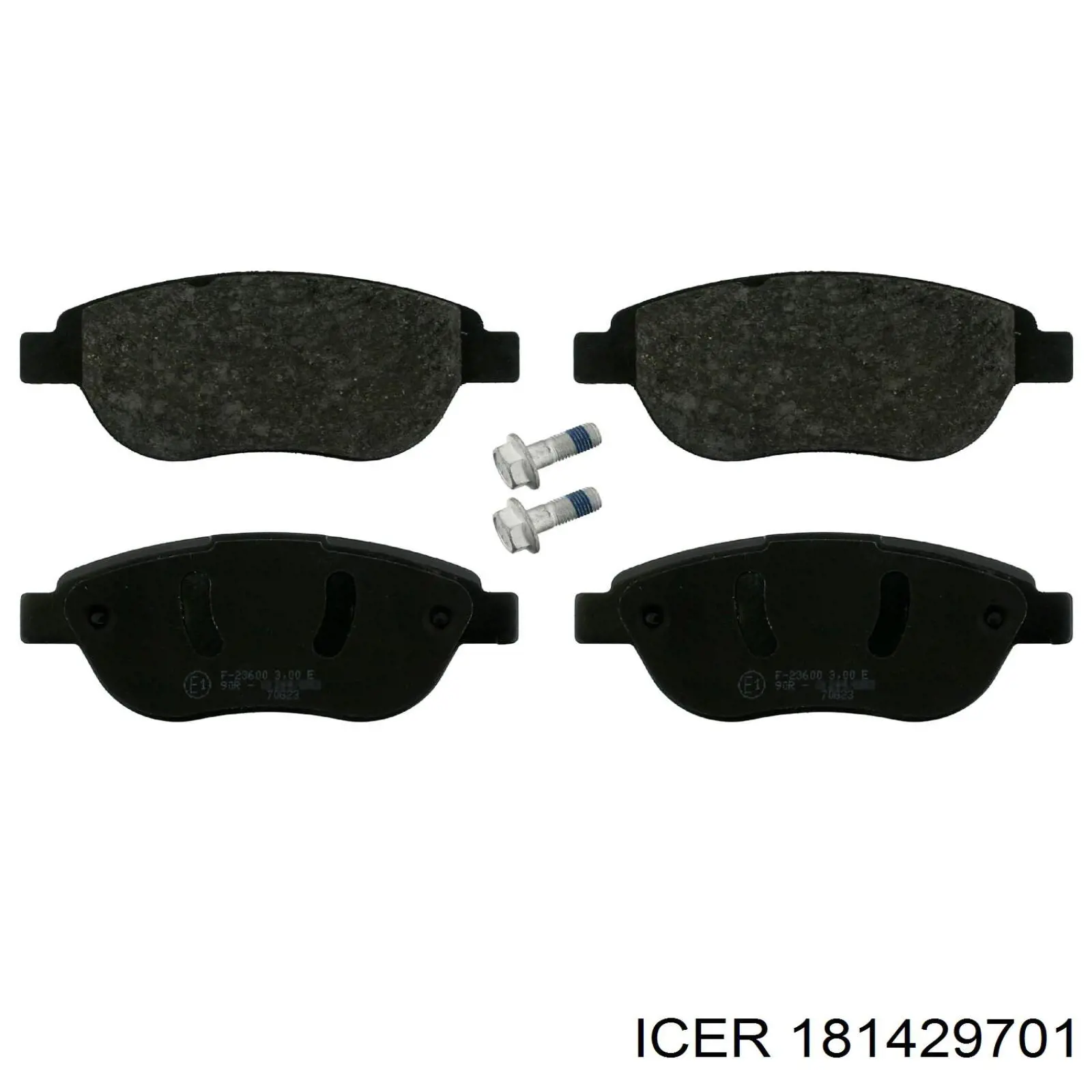 181429701 Icer Klocki hamulcowe przednie tarczowe