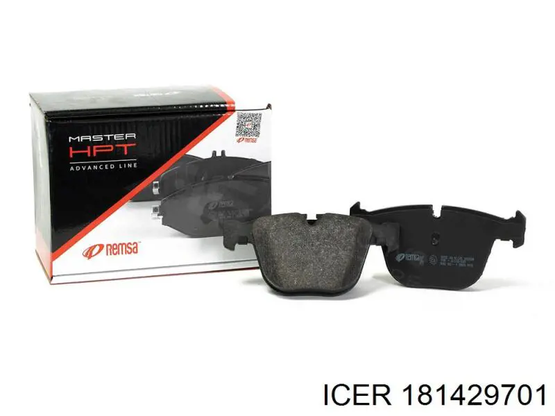 181429701 Icer Klocki hamulcowe przednie tarczowe