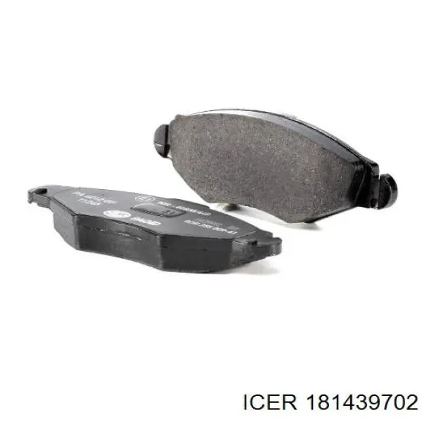 Klocki hamulcowe przednie tarczowe 181439702 Icer