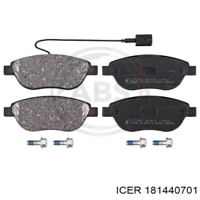 Klocki hamulcowe przednie tarczowe Icer 181440701