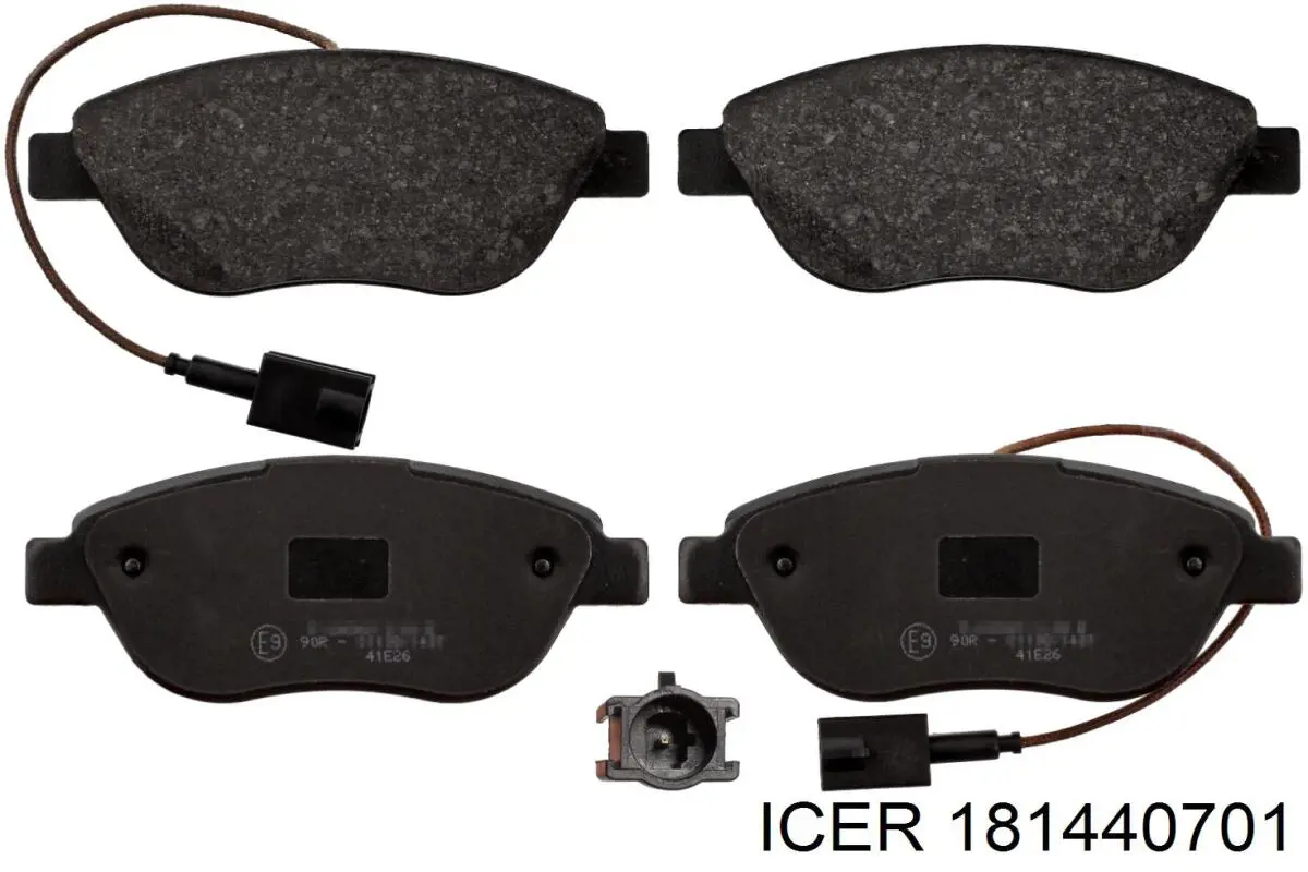 181440701 Icer Klocki hamulcowe przednie tarczowe
