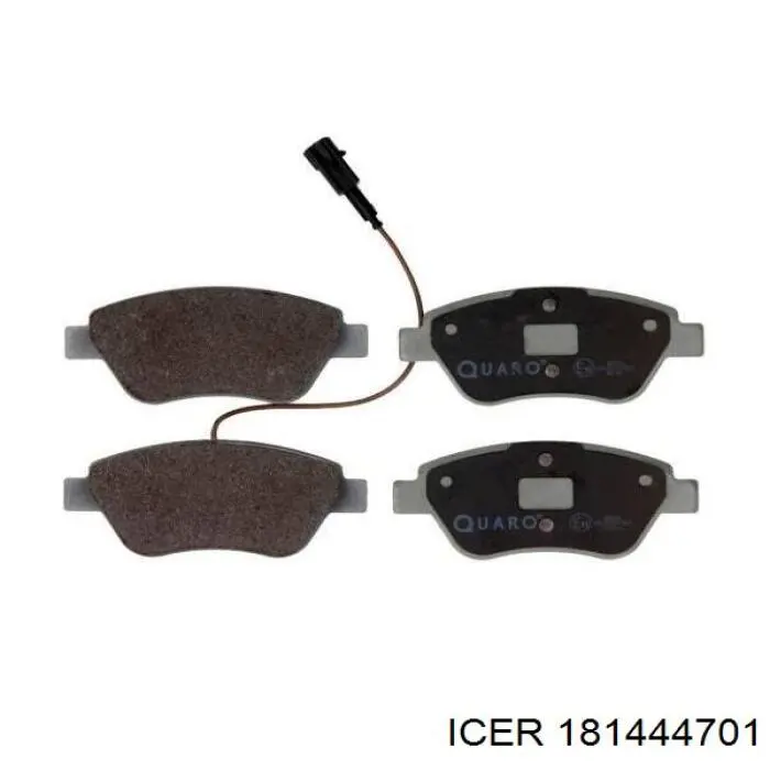 Klocki hamulcowe przednie tarczowe Icer 181444701 cena, od 20,54 USD