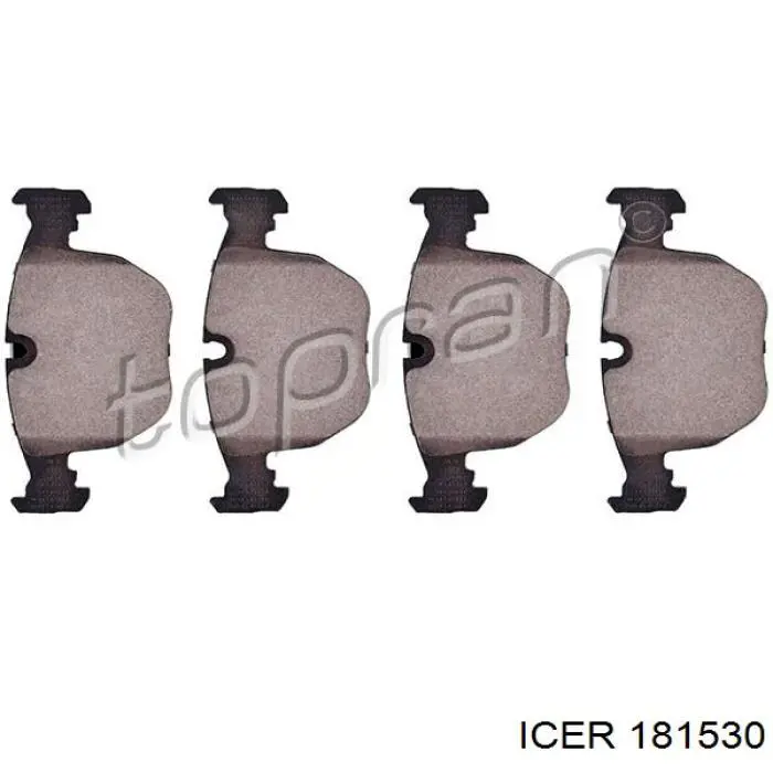 Klocki hamulcowe przednie tarczowe Icer 181530 cena, od 31,23 USD