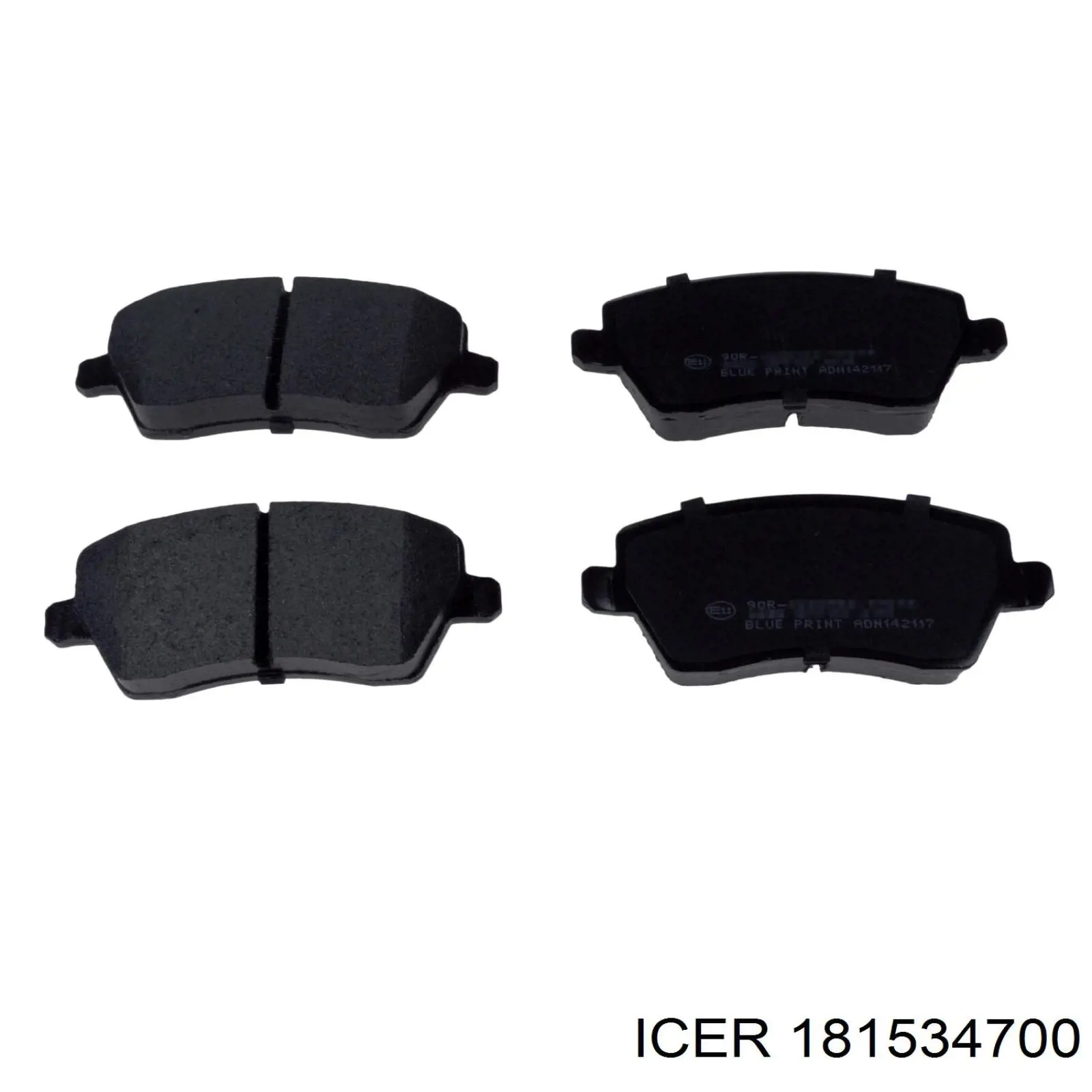 Klocki hamulcowe przednie tarczowe Icer 181534700 cena, od 20,31 USD