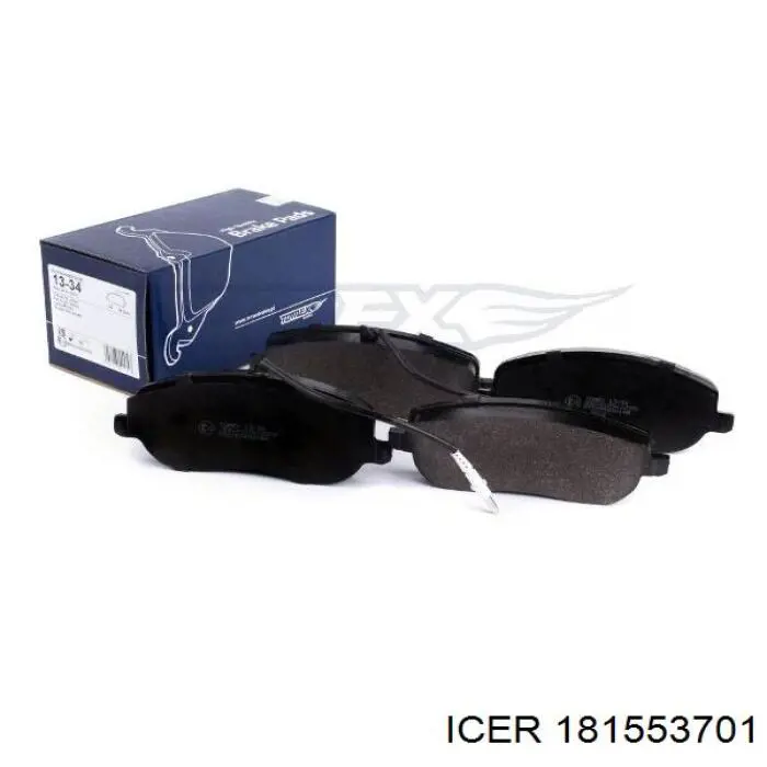 181553701 Icer Klocki hamulcowe przednie tarczowe