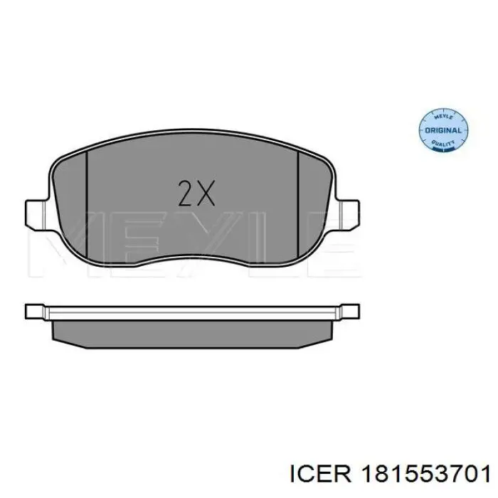 Klocki hamulcowe przednie tarczowe Icer 181553701 cena, od 26,83 USD
