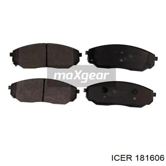 Klocki hamulcowe przednie tarczowe Icer 181606 cena, od 29,13 USD