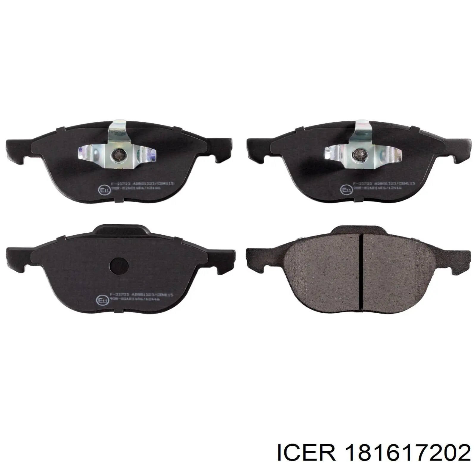 Klocki hamulcowe przednie tarczowe Icer 181617202 cena, od 29,66 USD