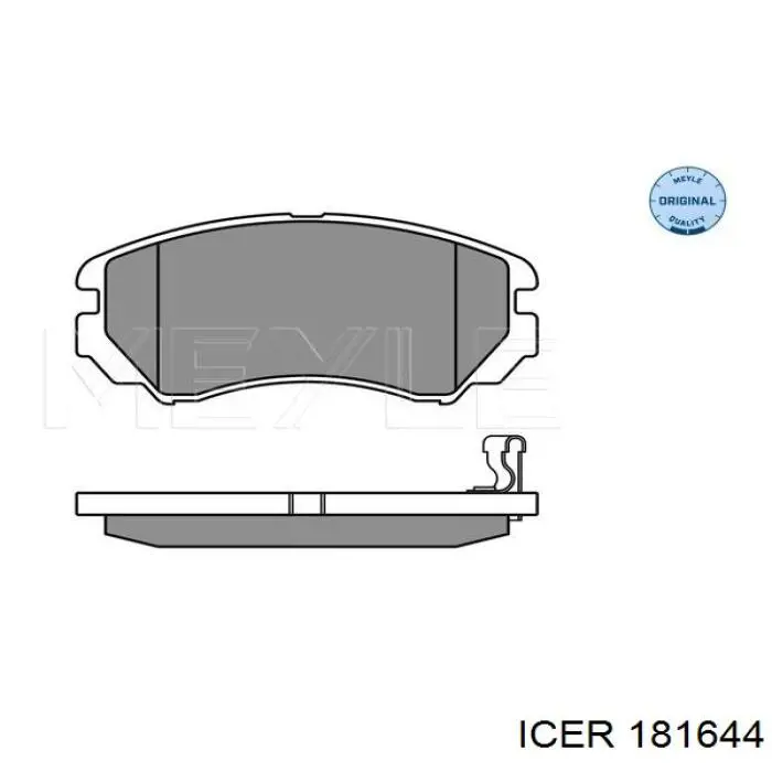 Klocki hamulcowe przednie tarczowe Icer 181644 cena, od 24,57 USD