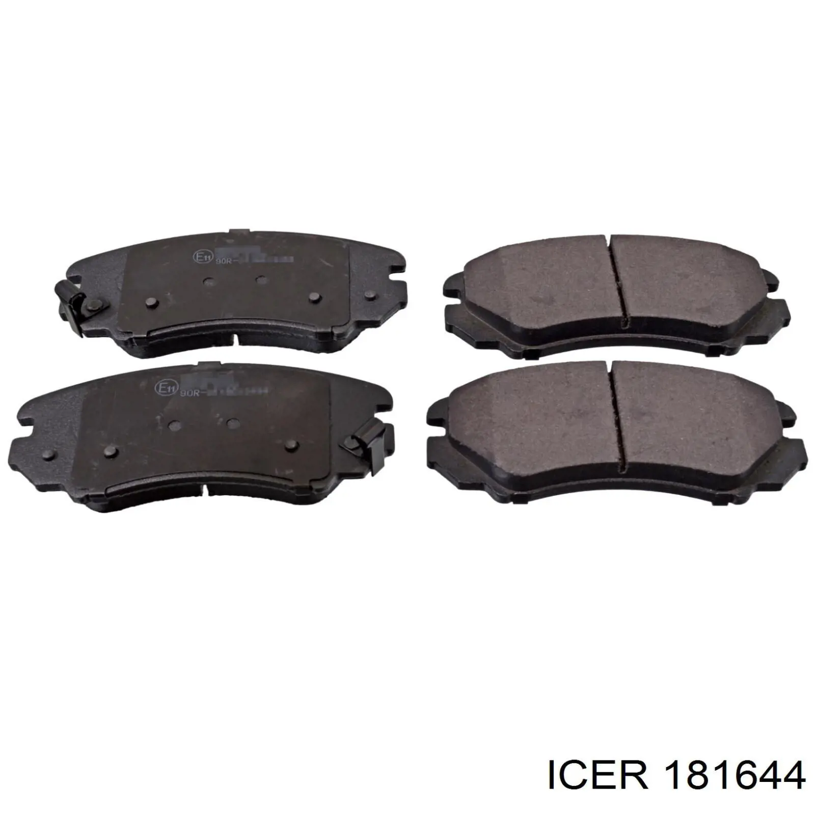181644 Icer Klocki hamulcowe przednie tarczowe