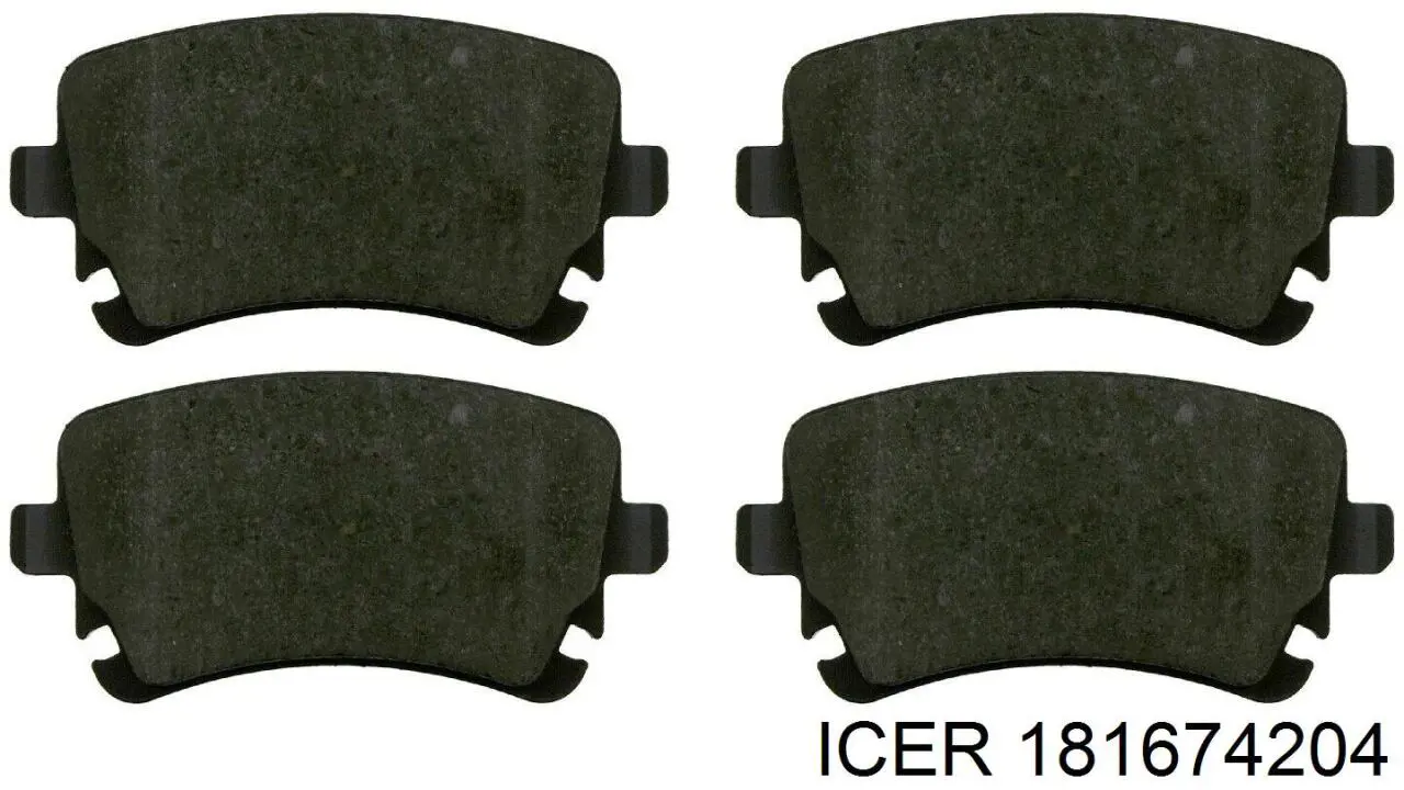 Okładziny (klocki) do hamulców tarczowych tylne Icer 181674204 cena, od 25,93 USD