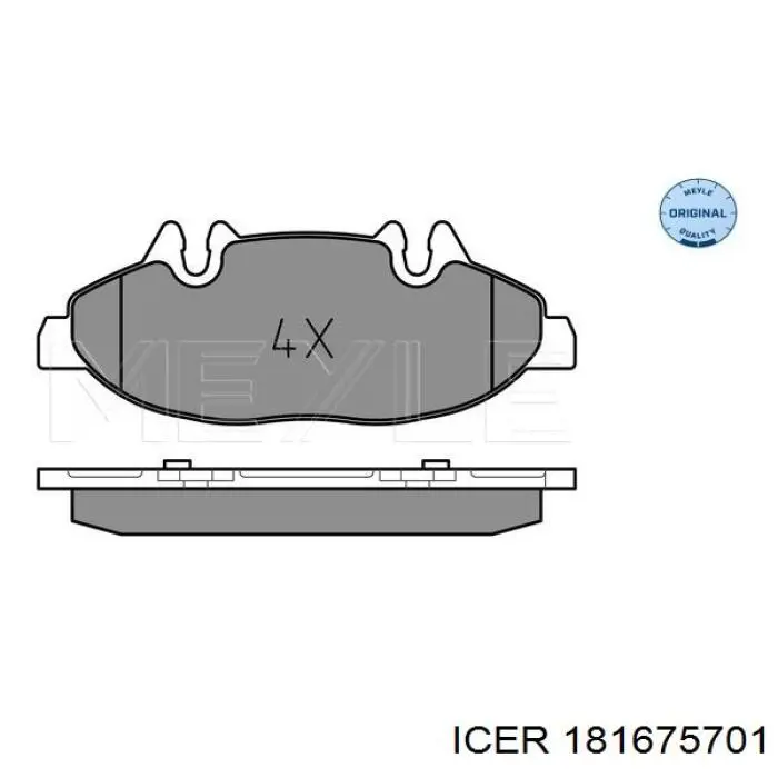 Klocki hamulcowe przednie tarczowe Icer 181675701