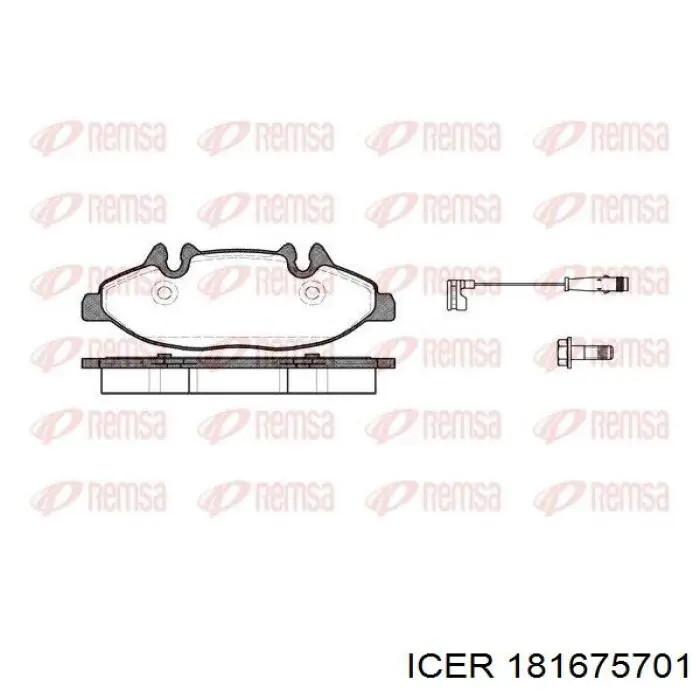 Klocki hamulcowe przednie tarczowe Icer 181675701 cena, od 28,44 USD