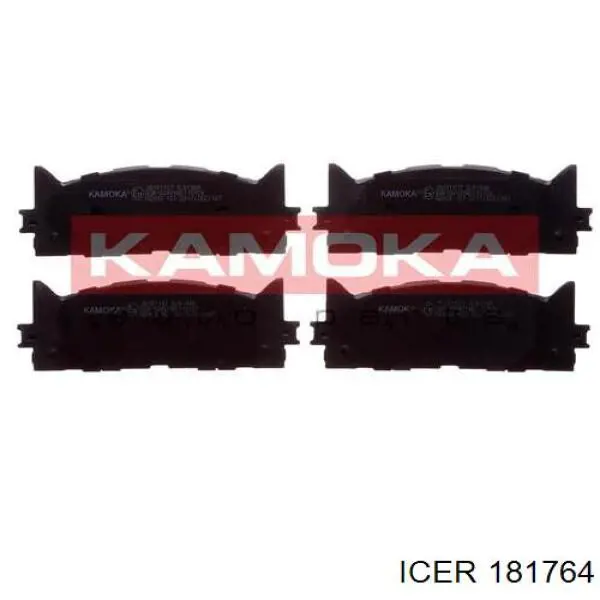 Klocki hamulcowe przednie tarczowe 181764 Icer