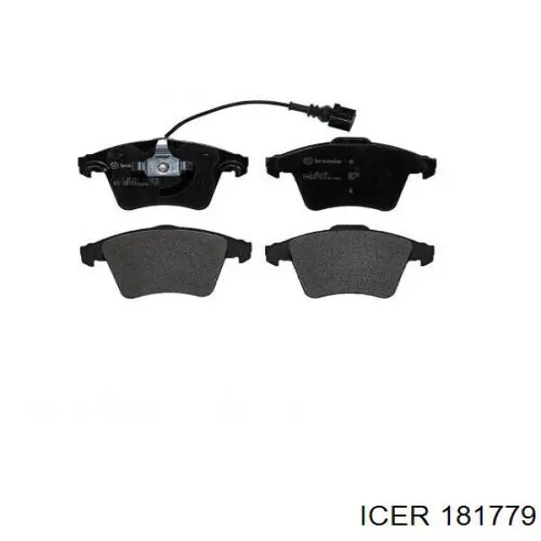 181779 Icer Klocki hamulcowe przednie tarczowe