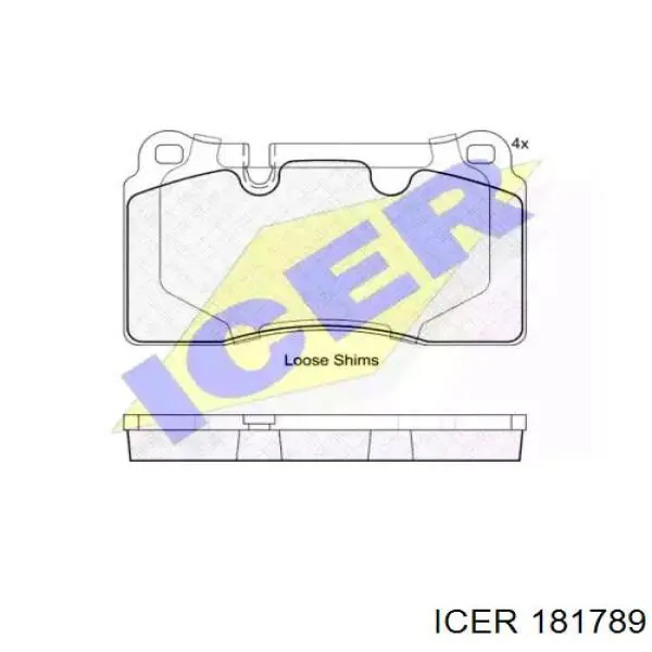 Klocki hamulcowe przednie tarczowe Icer 181789 cena, od 29,71 USD
