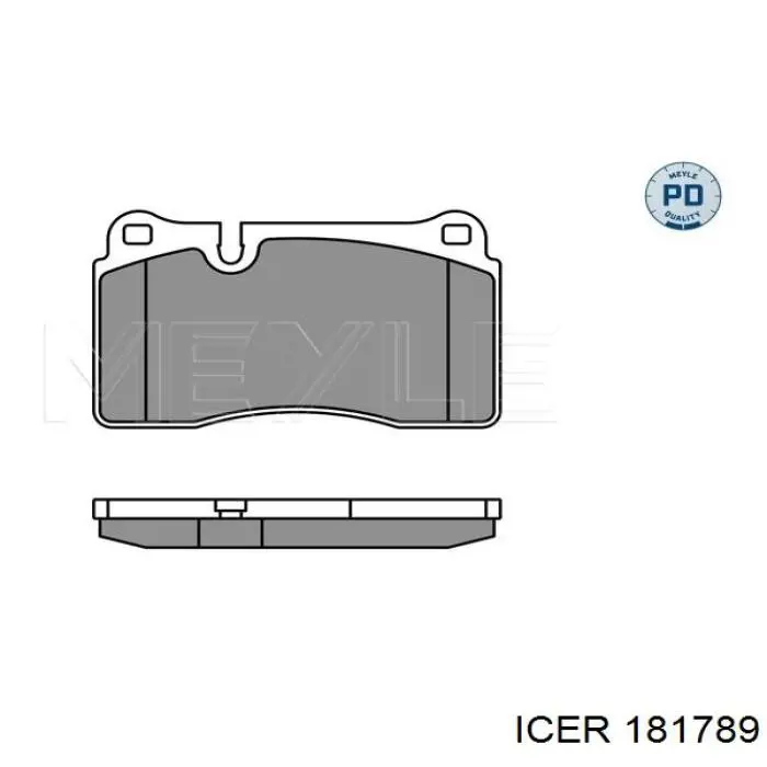 Klocki hamulcowe przednie tarczowe Icer 181789 cena, od 29,71 USD