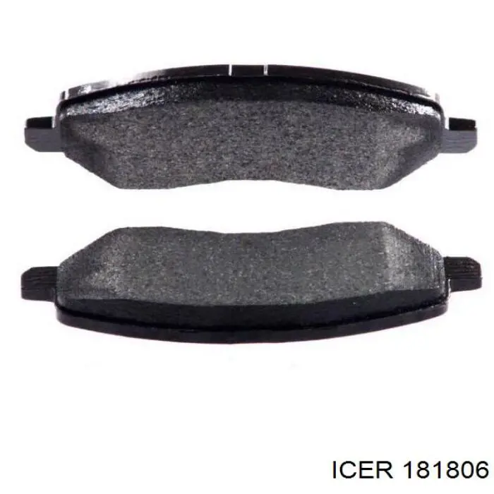 Klocki hamulcowe przednie tarczowe 181806 Icer